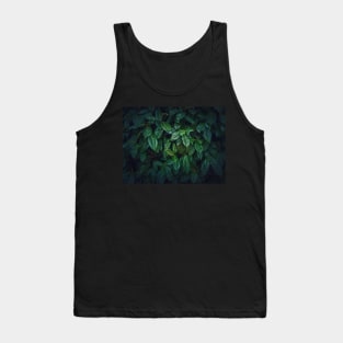 Dark green leaves texture Tank Top